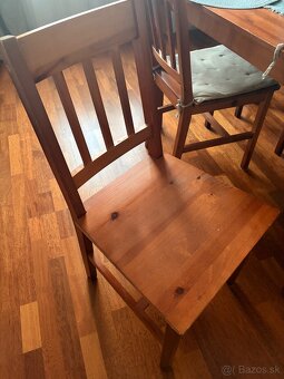 Drevený stôl a stoličky - 3