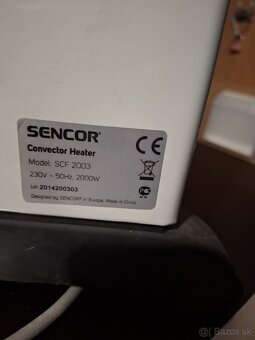 Elektricky ohrievač Sencor - 3