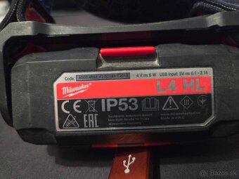 MILWAUKEE L4 USB Čelová aku lampa - 3