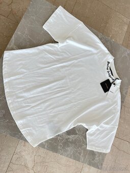 Palm Angels biele pánske tričko oversized - 3