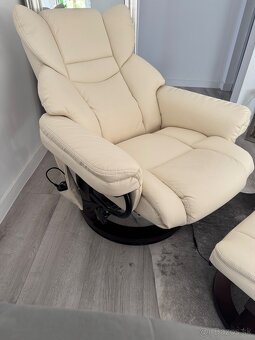 HOMCOM Relaxačné elektrické kreslo s podnožkou a diaľ.ovlada - 3