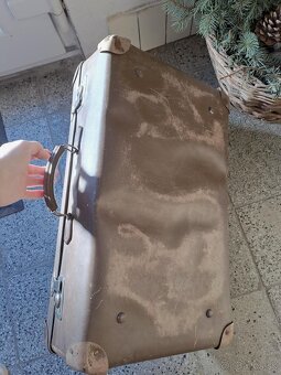 Zachovalý cestovný retro kufor - 3