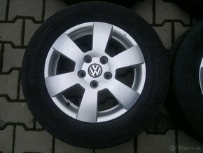 Elektrony VW Golf 5x112 r15, letne pneu. 195/65 R15 - 3