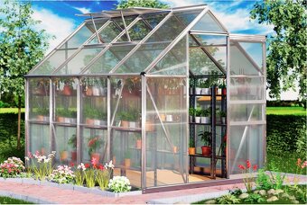 Lexan polykarbonát na záhradný skleník 250x190x195 - 3