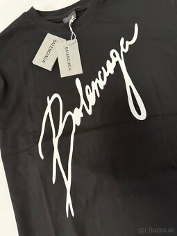 Balenciaga, čierne tričko L - 3