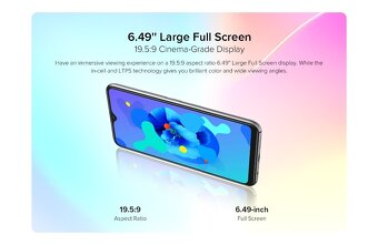 Úplne nový, nepoužívaný DualSIM 4G LTE smartfón UMIDIGI A7 - 3