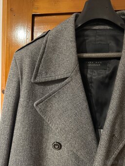 ZARA pánsky kabát šedý - XL - 85 EUR - 3