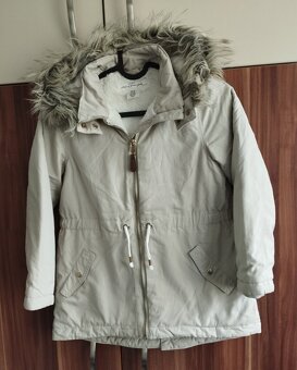 zimná bunda 128 + čiapka - 3