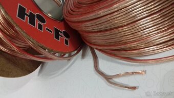 Reproduktorovy HiFi PROFESIONALNY kabel. Farebne odliseny. - 3