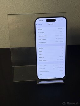 Predám Apple iPhone 15 PRO 256GB Natural Titanium - 3