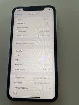 Krásny Iphone XR bielej farby 128GB batéria 100 percent - 3