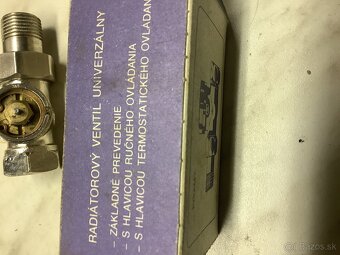 Rádiatorový ventil 1/5 cola priamy - 3