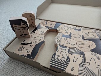 Drevené puzzle, skladačka, hlavolam - 3