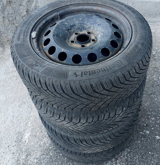 Zimné pneu Continental 205/55 R16 - plech. disky - 3