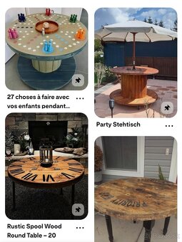 Drevene cievky, stoly, bubne, stoly na zahradu - 3