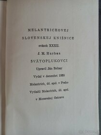 J M Hurban Svätoplukovci  Vyd.Melantrich 1935 - 3