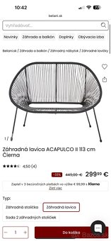Záhradná lavica Acapulco - 3