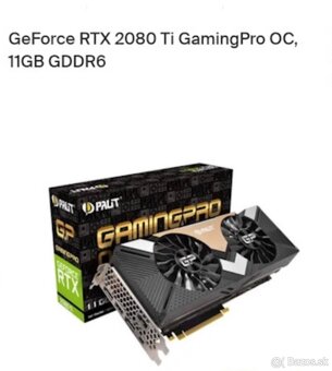 Predám RTX 2080Ti 11GB - 3