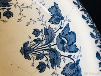 Starozitne velke rucne malovane umyvadlo - 3