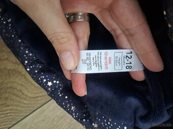 Krásna zimná bunda plus čiapka 80/86 - 3