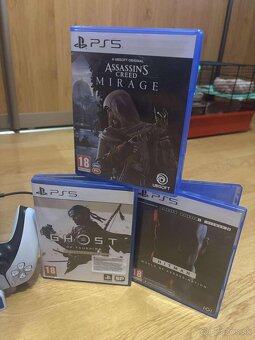 Playstation 5 Slim - mechanika + 7 hier, 2x herný ovládač - 3
