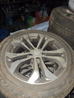 Predám disky 7,5jx17 ET38 a pneumatiky 225/55 r17 - 3