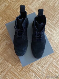 panske kozene topanky Allsaints velkost 8/42 cierne - 3