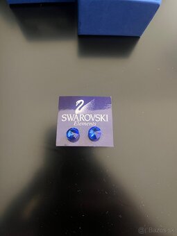 Modré náušnice Swarovski - 3