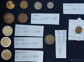 Zbierka mincí - Maroko,Taliansko, České mince, dvojeurovky - 3