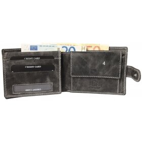 Pánska peňaženka značky Leonardo Verrelli tmavošedá - 3