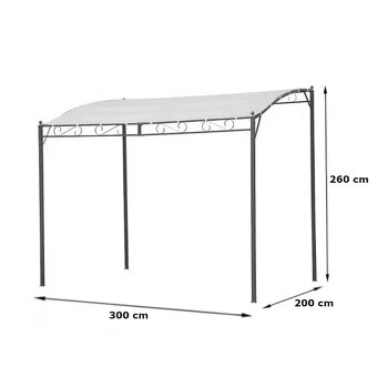 Pergola s PVC plachtou - 3