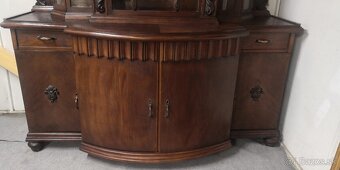Starožitná komoda s vitrínou - 3