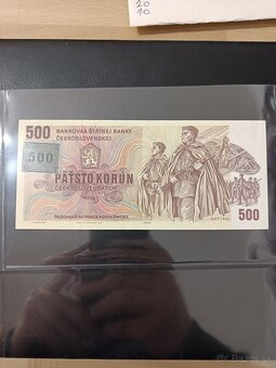 Bankovka 500Kčs 1973 kolok - 3
