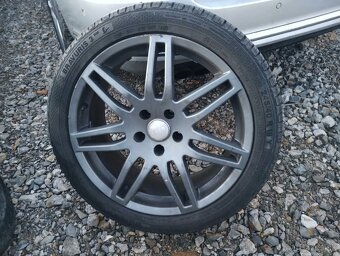 Elektrony,alu disky R18 Audi plus zanovne pneumatiky 5x112 - 3
