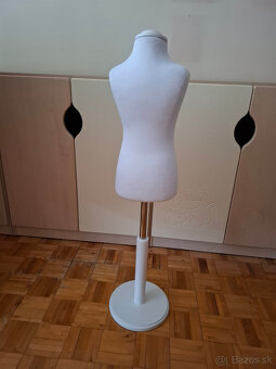 Krajčírska panna / detská figurína 3/4 roky biela - 3