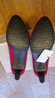 Červené lodičky Tamaris nové s visačkou - 3