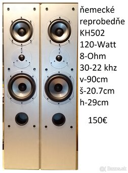 predám reprobedne Acoustic studio montor series 3311 - 3