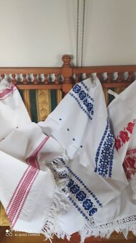 Vidiecke dekorácie - Ľanové ozdobné utierky - 3
