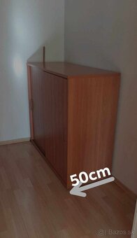 komoda s posuvnými dverami - botník - 3