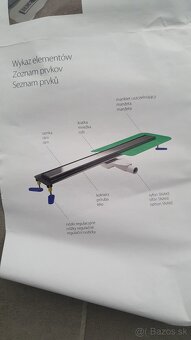 Sprchový žľab Sieme steel 700 - 3