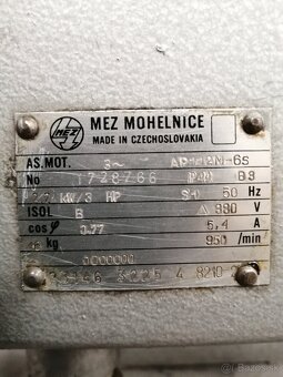 Elektromotor MEZ Mohelnice 2,2kw, 950ot /min 400V - 3