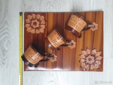 Kožená dekorácia na stenu – handmade - 3