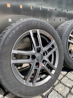 Disky dezent r15 5x100 + zimné gumy 195/55 - 3