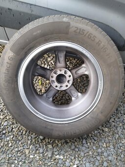 Alu 5 x 114,3 R 16 + letné 215/65 R16. - 3