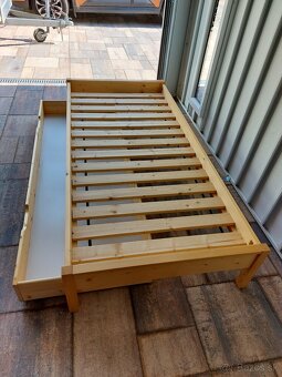 Jednolôžková posteľ z masívu 90x200 cm - 3