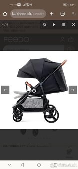 Nový 🆕 Športový Kinderkraft Kočík Grande Black so zárukou - 3