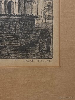 Litografia -Kapucinske nám. - Ludovit Križan - 3