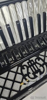 Talianský akordeón harmonika ballone burini 96bas - 3