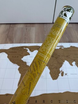Stieracia mapa sveta Mapa World Scratch Map Stieracia, 88x52 - 3