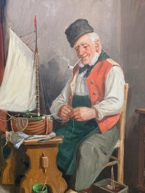 Obrazy starožitné 4 kusy - 3